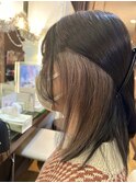 【根岸真奈美】チラ見せイヤリングカラー　インナーカラー