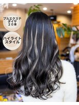 ヘアーメイク ダンス(hair make DANCE) プルエクステのハイライトカラー  ２０本！