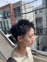 ウルフアッシュブラックカルマパーマベリーショート