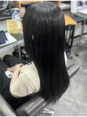 #プルエクステ#黒髪ロング