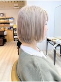 【morio成増 セリザワ】ぱっつんボブ ミルクティー