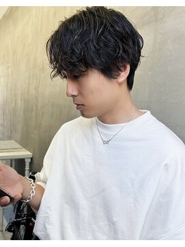 ウィットサークル(wit circle) ニュートラルショート×ニュアンスパーマ