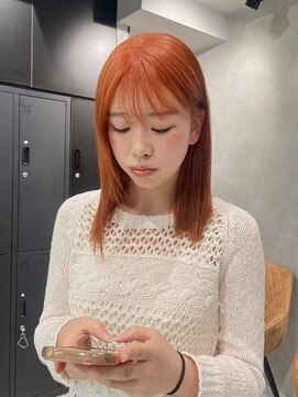 シャルムバイケンジ(Charm.by KENJE) 【ブリーチで作る】夏に人気！「オレンジカラー」