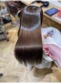 美髪ストレート(髪質改善×縮毛矯正)手で乾かしただけの艶髪