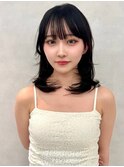イメチェン/似合わせカット/フルバング/レッドブラウン/新宿