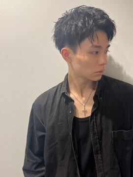 ベイルーム(BAYROOM by HONEY omotesando) ブルーブラックスパイキーショート韓国マッシュスペインカール3