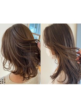 白髪ぼかしカラー/白髪ぼかしハイライト/明るい白髪染め☆一人ひとりの白髪に最適なメニューをご提案[日吉]