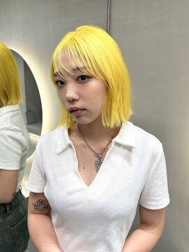 ソル ジングウマエ(SOL JINGUMAE) イエローボブ/ボブカット/前髪カット
