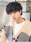 韓国風◎シャドウパーマ×マッシュウルフで小顔