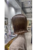 オーガニック リブ 川越(organic+live)&nbsp;20代30代透明感暗髪アッシュブルーグレージュ丸みボブ