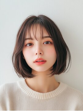 ロディーナ 大口 新子安(rodina) カラー×ボブ/ダブルカラー/髪質改善/韓国/ブリーチ/前髪カット