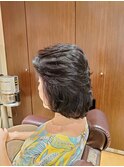ニュアンスパーマ×セミロングレイヤー