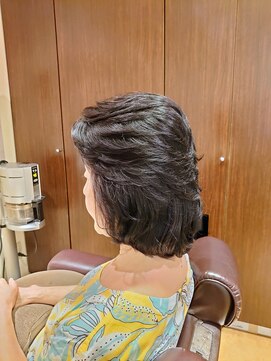 センス 洗足店 ニュアンスパーマ×セミロングレイヤー