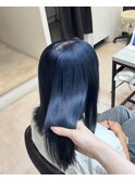 透明感たっぷりのネイビーブルー【町田/髪質改善】