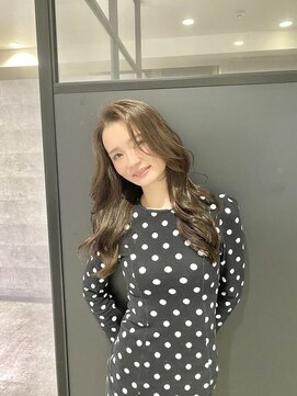 アンダーバーホワイト 天王寺阿倍野店(_WHITE) 韓国風♪顔周りレイヤー×韓国風オリーブベージュ