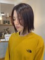ラッキーヘア 加古川(Lucky Hair) モードにもカジュアルにも◎シンプルボブ×ピンクブラウン☆