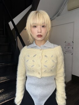 【BOW HAIR】ハイトーン×レイヤーボブ