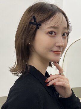 サンドイエナ 横浜店(sand yena) くびレイヤーボブルフネビージュ小顔ワンレンこなれミディ