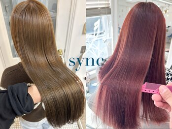 シンク オモテサンドウ(sync omotesando)の写真/丁寧なカウンセリングで髪質/クセを深掘りし、豊富な髪質改善&トリートメントからベストなケアをセレクト!