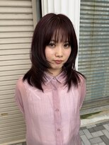 サラ 山口店(SARA)&nbsp;ボルドーレッド×韓国レイヤー