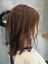 エリマ 調布(elima)&nbsp;調布ストレートパーマレイヤーボブウルフショートベージュカラー
