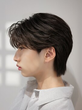 オーシャントーキョー 原宿(OCEAN TOKYO) 韓国風センターパートカルマヘアニュアンスパーマ曲がる縮毛矯正