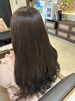 ヘアリゾート粋 ティガ 池袋店(tiga)&nbsp;透明感ブラウングレージュ/ロング/艶髪/レイヤーカット