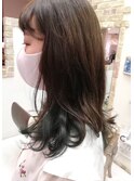 グラデーション・インナーカラー【ブルーグリーン】