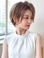 ラルユー 金山(LallYou)&nbsp;大人ショート/ベージュカラー/透け感ショートボブくびれショート