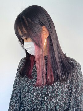 アイティー バイ アルバム 中野店(IT by ALBUM) インナーピンク_アースカラーくびれヘアツートンカラー_ba369752