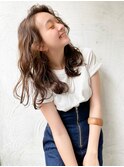 ACE 横浜　大人可愛いかきあげヘアー×カーキグレージュ
