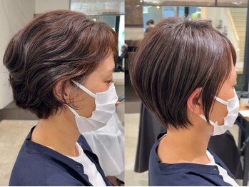 ビューギンザ(VIEW GINZA)の写真/髪質に合わせた薬剤使用で、低ダメージで柔らかい質感が叶う☆毎日のスタイリングがもっと楽になる♪