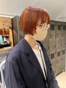 ナループロアツム(Nalu pu loa Tsum) パーマ落とし/ストレートボブ/ブリーチなしのダブルカラー