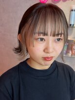 ロンドヴァリー 渋谷店(Lond vallee)&nbsp;前髪カラーホワイトベージュボブ！