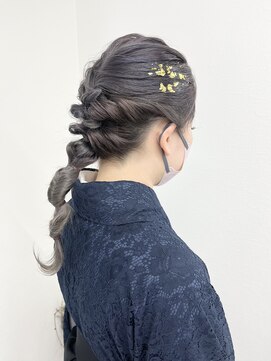 シアー(sheer) 《sheer /氏家》＃ロープ編み＃編み下ろしアレンジ＃卒業式