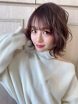 アルケー ヘアアンドヘッドスパ 錦糸町南口店(arche Hair&head spa) インナーグレージュ/マチルダボブ/前髪/ピンクベージュ/錦糸町
