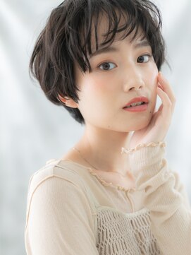 ドクターズ サロン ラブ(Dr's Salon LAB) 黒髪くすみカラーくせ毛風マッシュパーマl古河20代30代40代