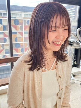 オルガン(Organ) 顔周りレイヤー×マロンベージュ