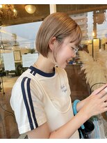 パークサロン(PARK salon)&nbsp;ミニボブ×ミルクティーベージュ