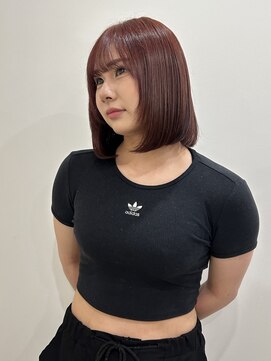 ゼストララ(ZEST Lara) wine red ブリーチなしダブルカラー【吉祥寺】ZEST Lara