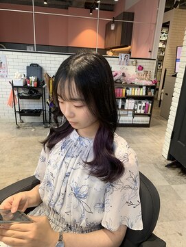 リーオオサカ(Lee Osaka) インナーカラー×バイオレット