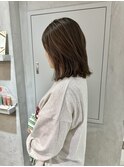 YOKE 外ハネボブ結べるボブハイライトミルクティーベージュ