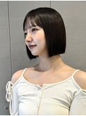 【梶川】切りっぱなしボブ×暗髪[ワンレン/小顔]