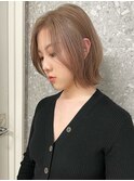 ハイトーンレイヤーボブミディアムレイヤーショートウルフボブ