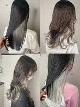 派手すぎず印象チェンジで大人気♪♪インナーカラーのホワイトベージュ★