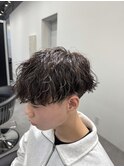 緩め波巻きパーマ