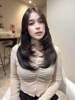 ニューヨークニューヨーク 梅田茶屋町店(NYNY)&nbsp;レイヤーロング　ブラウンカラー　ワンホンレイヤー