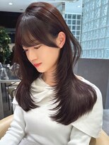 ロンド ジュルード 名古屋(Lond jeloud)&nbsp;顔まわりだけで激変レイヤー×前髪カット 似合わせカット