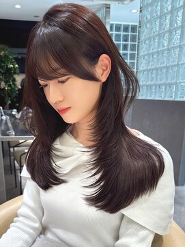 ロンド ジュルード 名古屋(Lond jeloud) 顔まわりだけで激変レイヤー×前髪カット 似合わせカット