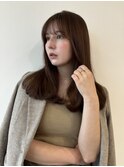 ふんわりカールヘルシースタイルルーズヘアショコラアッシュ